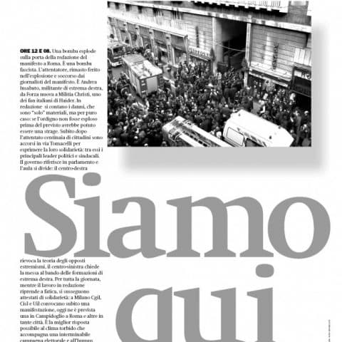 il manifesto bombing