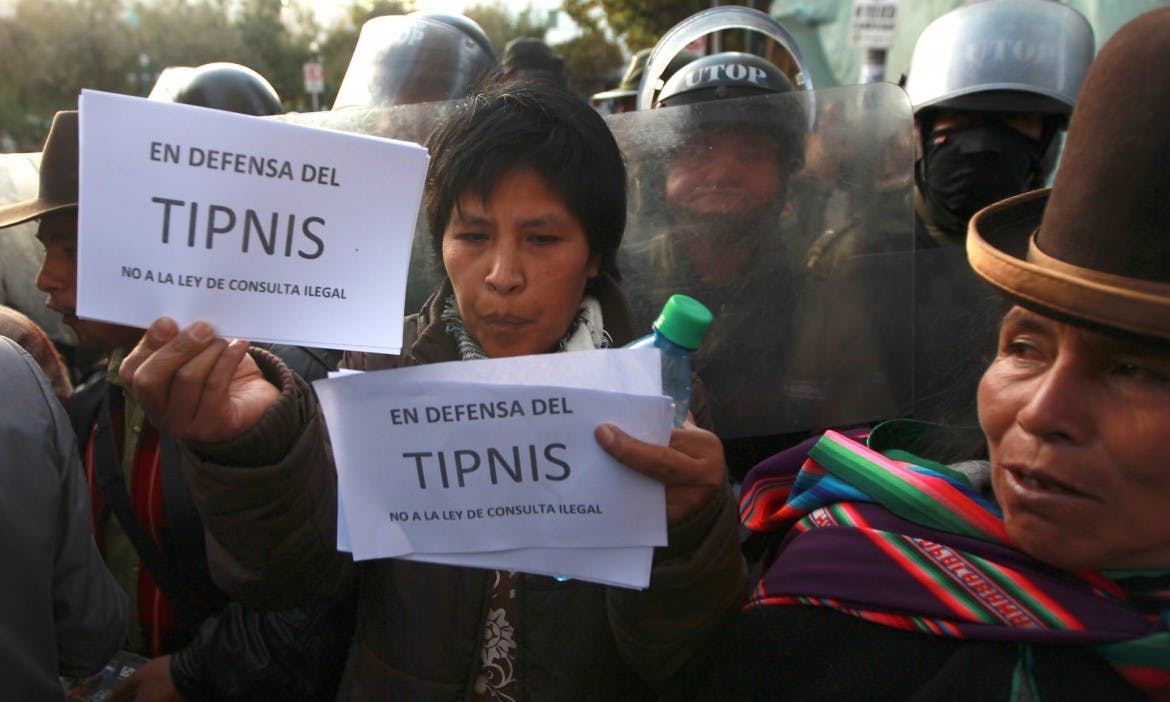 In Bolivia, indigenous people rally against megaprojects — and Morales