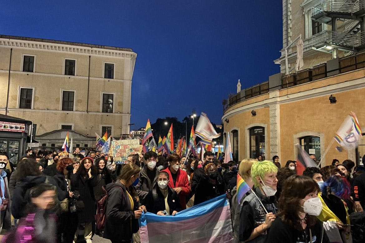 With anger and pain, Romans march for Trans Freedom