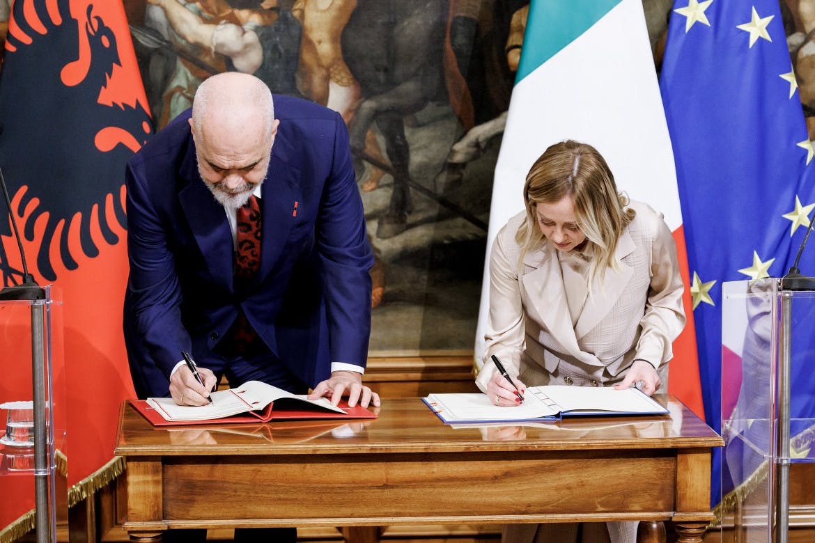 Italy-Albania memorandum has no legal basis