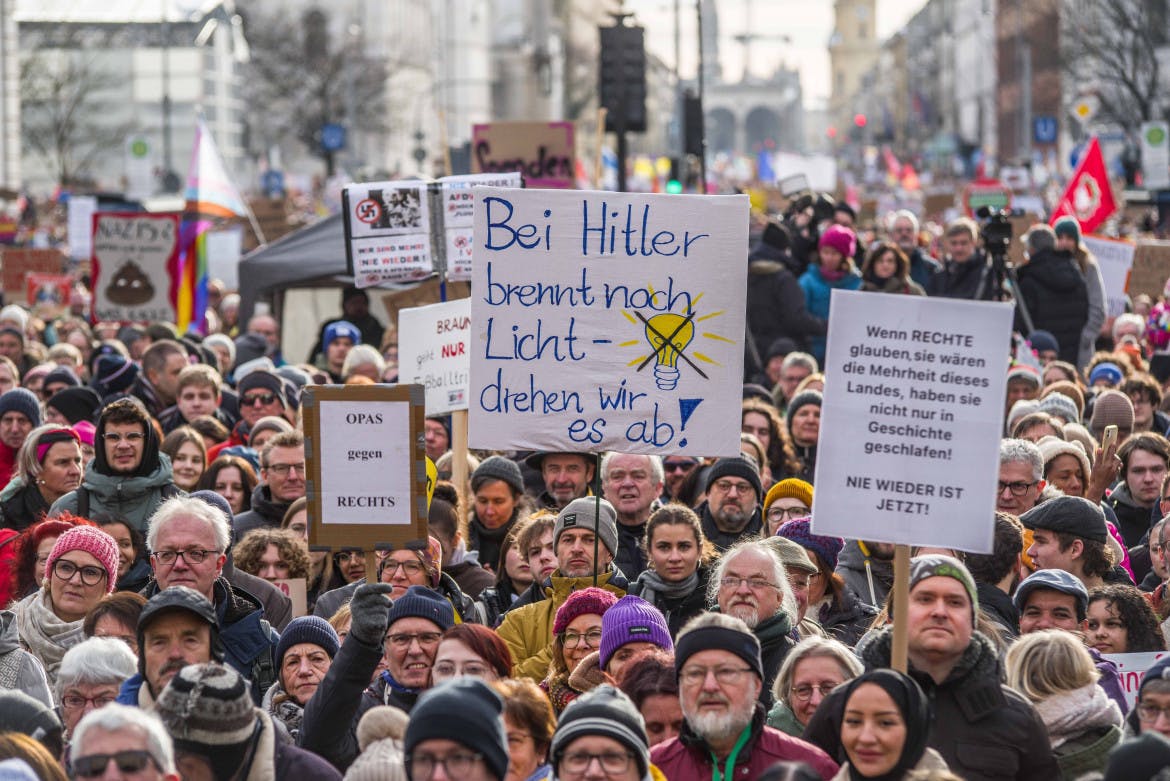The message from the German streets is directed at all of the political forces