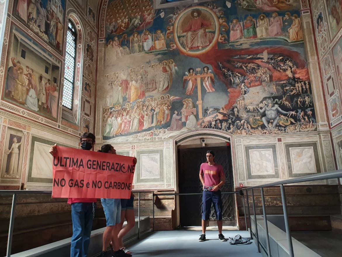 Italy’s emergency response, not to climate change but to climate protests