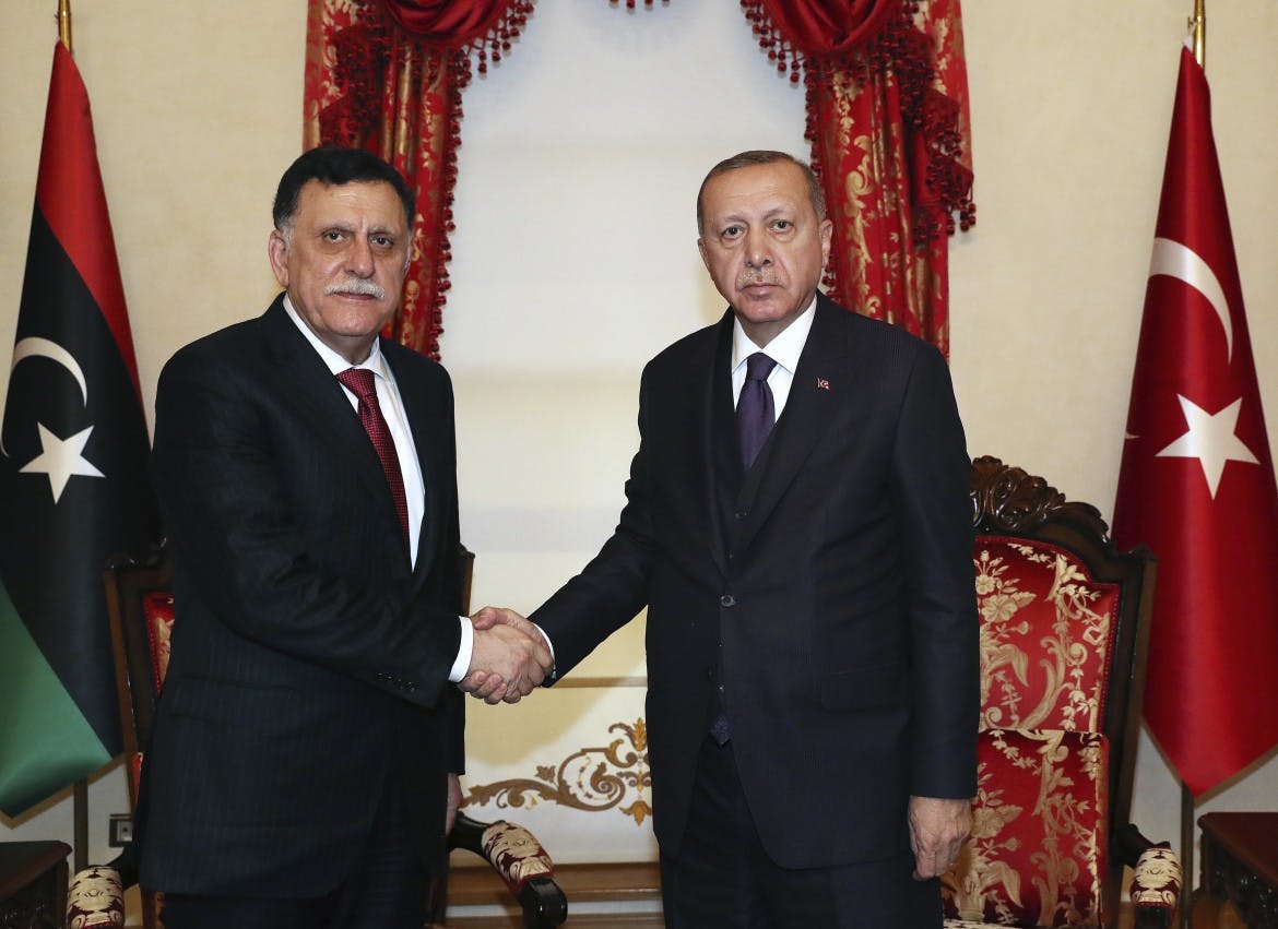 image of erdogan and serraj