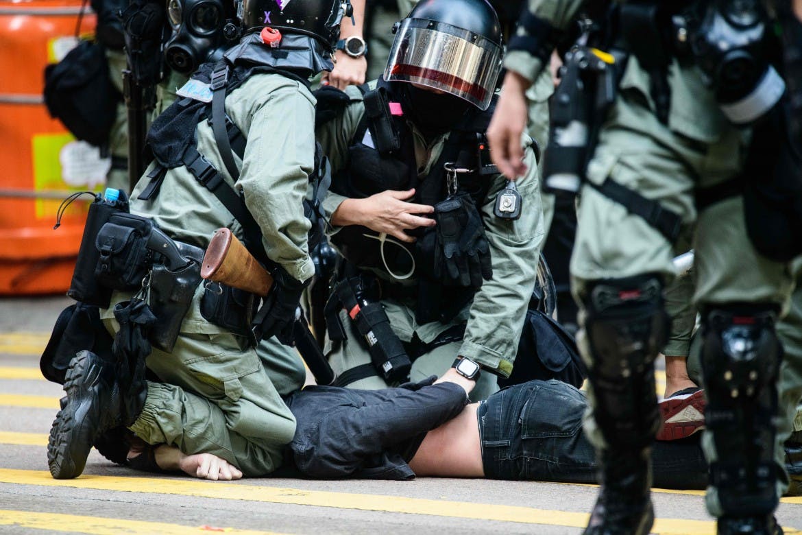 image of hong kong police
