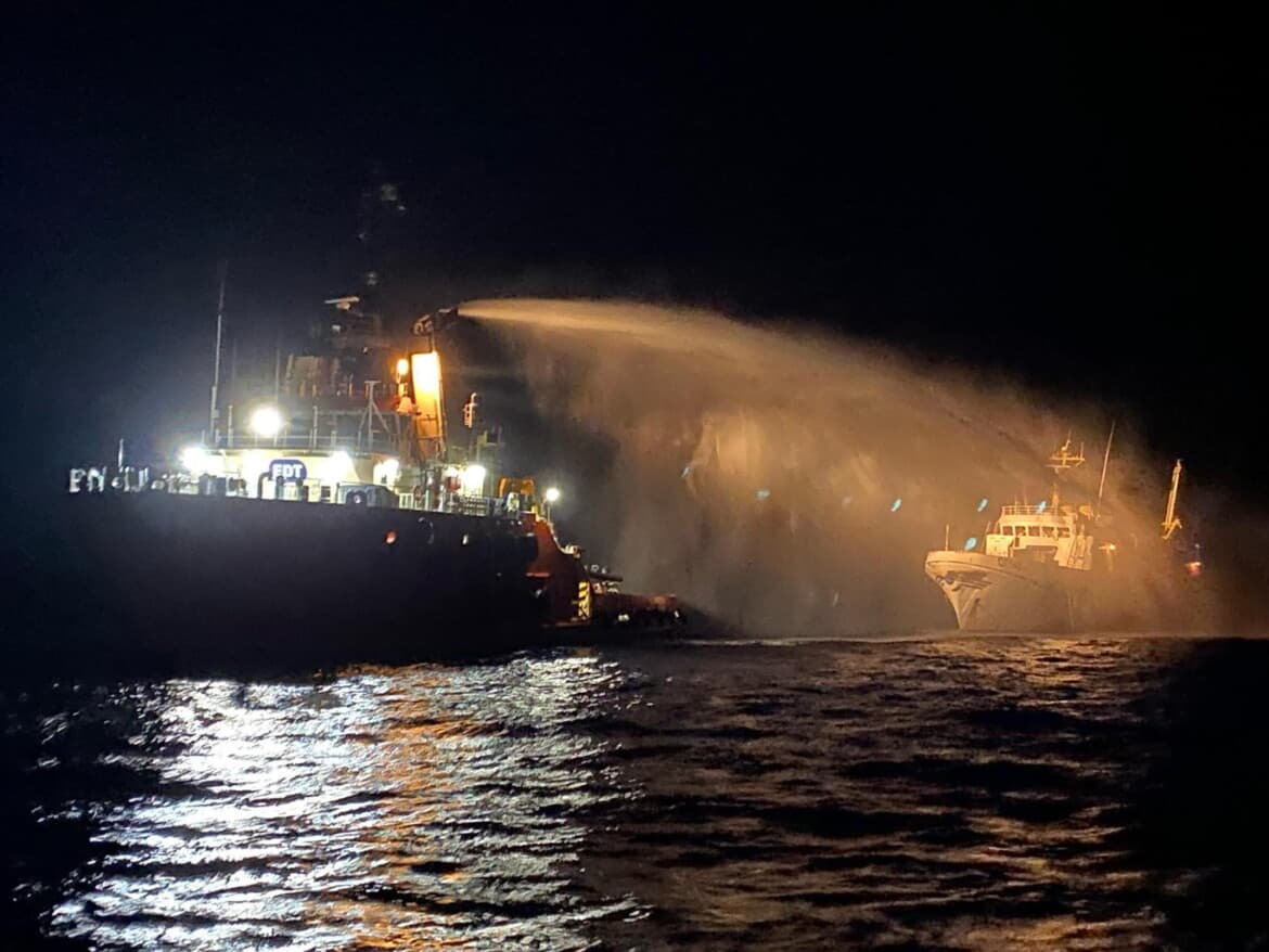 Why did armed drones attack a humanitarian relief vessel in international waters?
