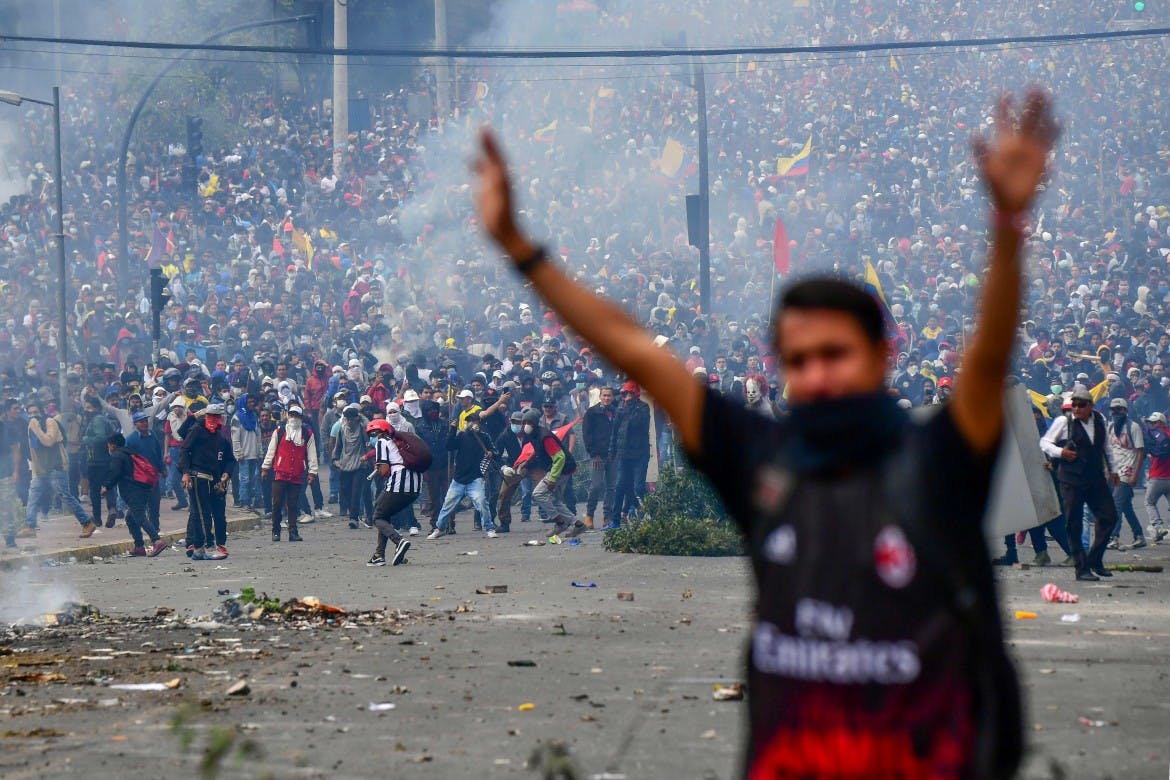 image of ecuador protests