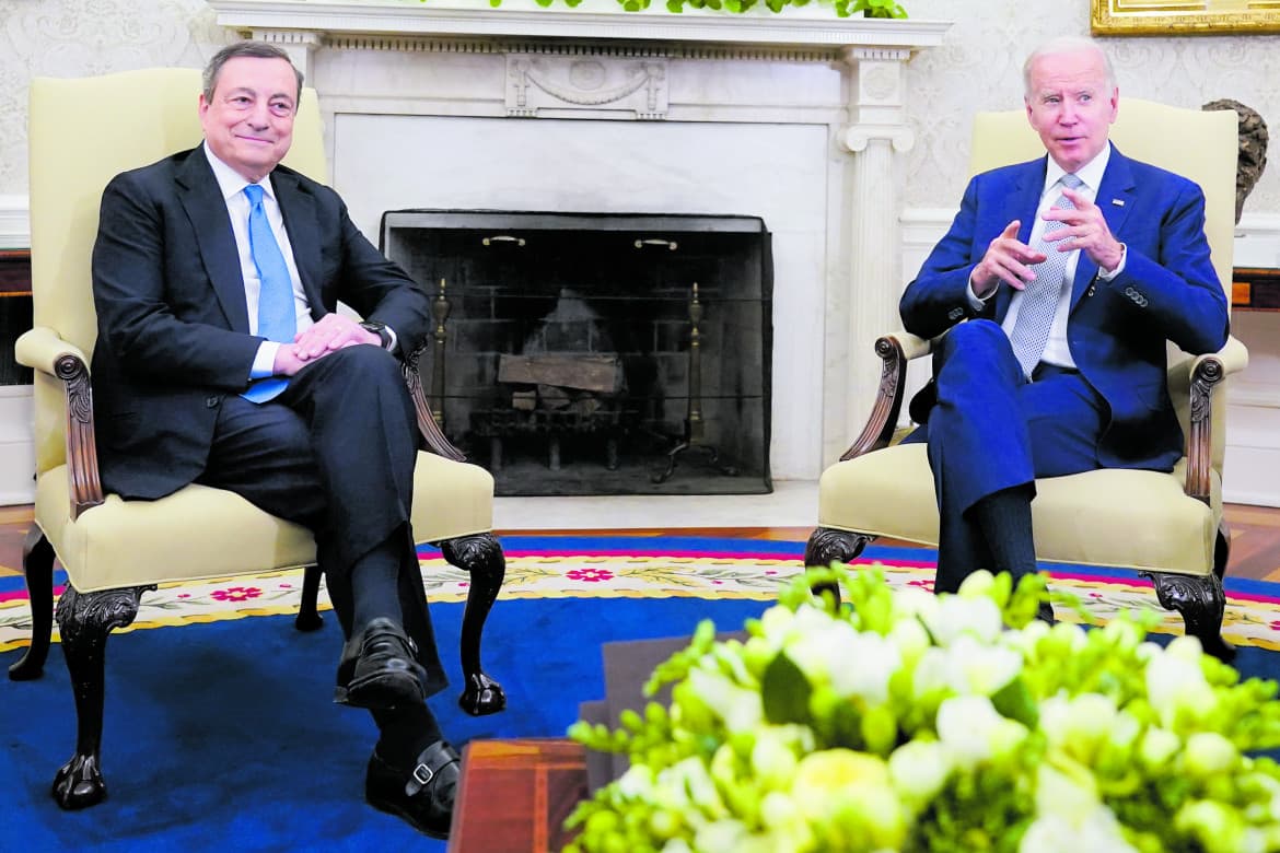 Draghi nudges Biden toward a negotiated end to the Russian war