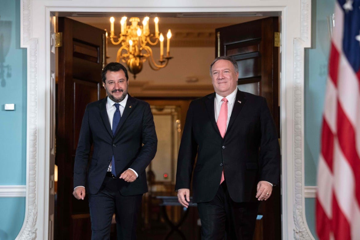 Alone in Europe, Salvini seeks the protection of ‘America First’