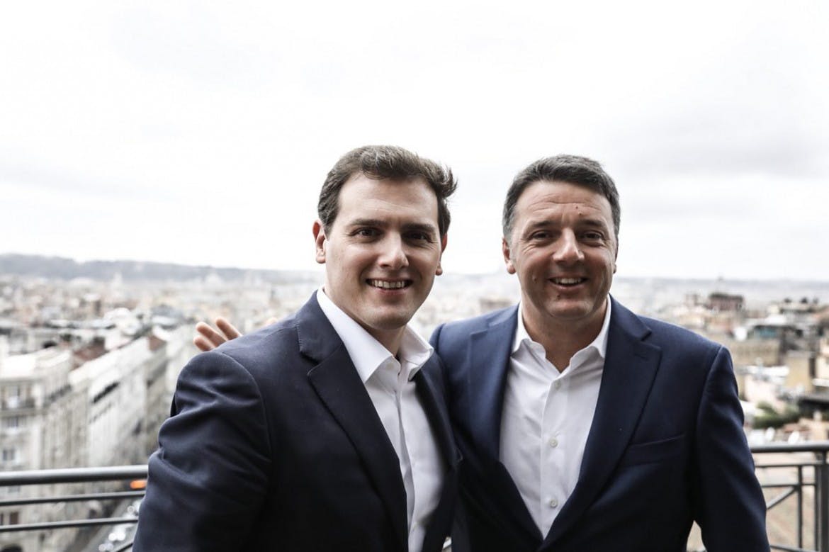 Italy’s Renzi and Spain’s Rivera bond over breakfast in Rome