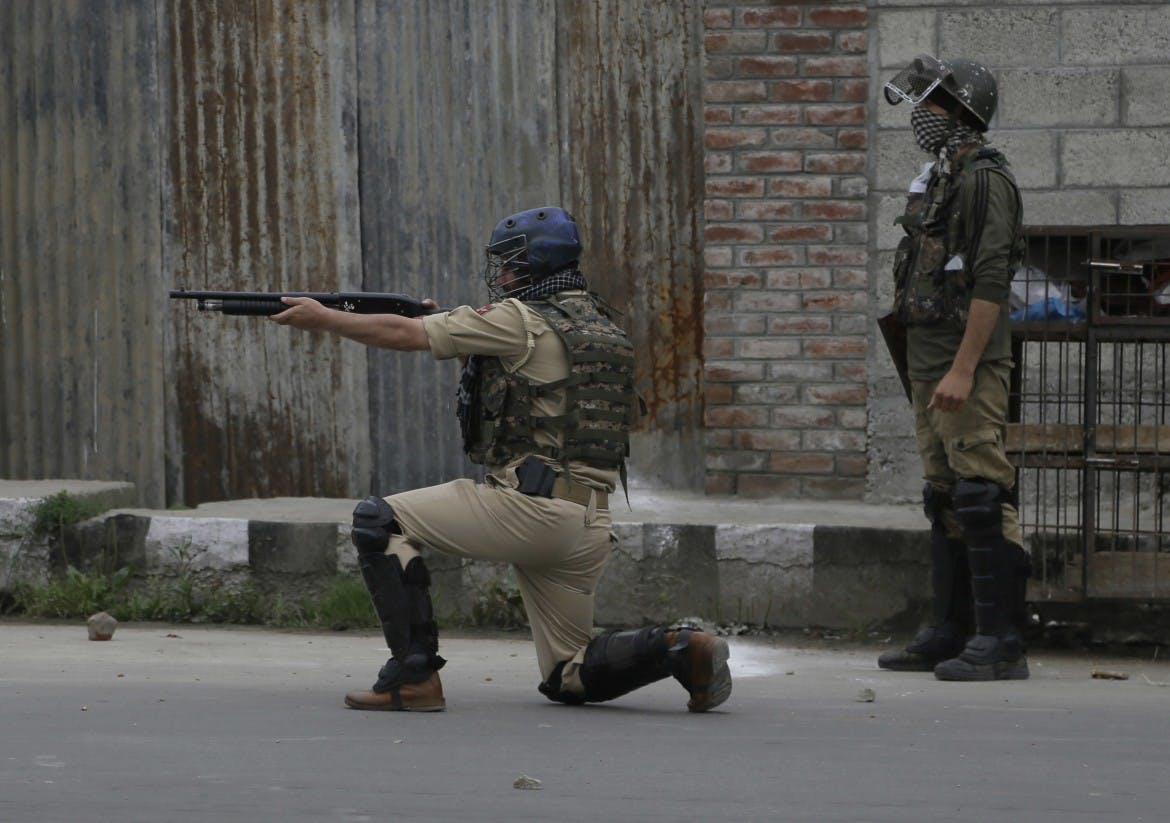 In Kashmir, India imposes the law with literally blinding force