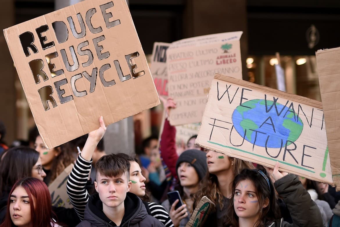 image of fridays for future protest