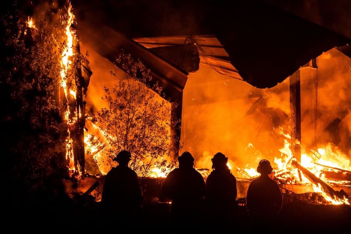 image of california fires