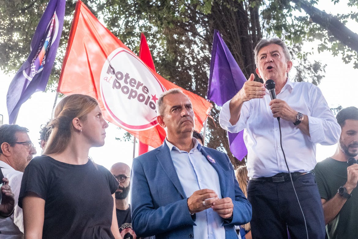 Mélenchon campaigned in Rome with De Magistris: ‘Italy is lucky to have People's Union’