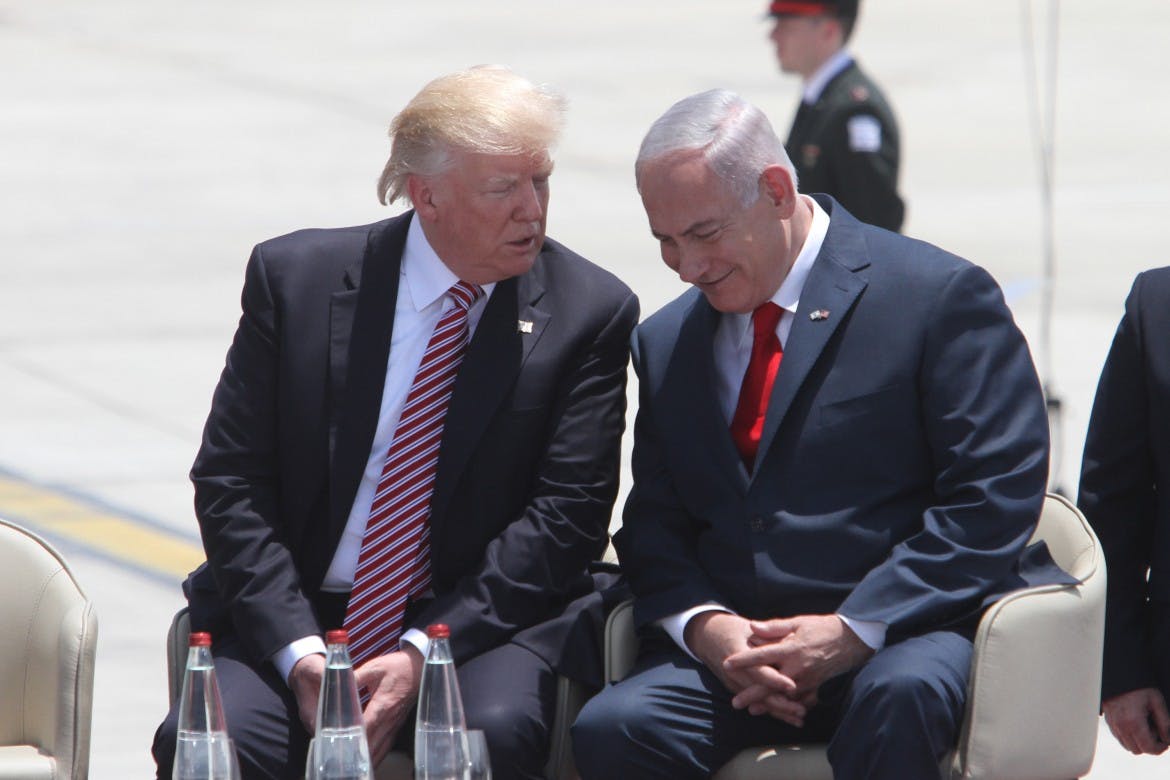 image of trump and netanyahu
