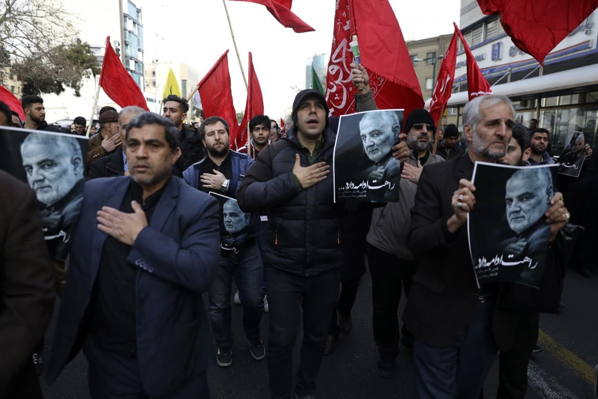 image of a protest in iran