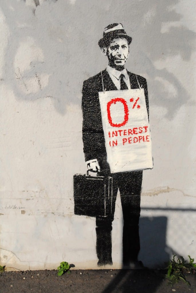 banksy image of wealth inequality