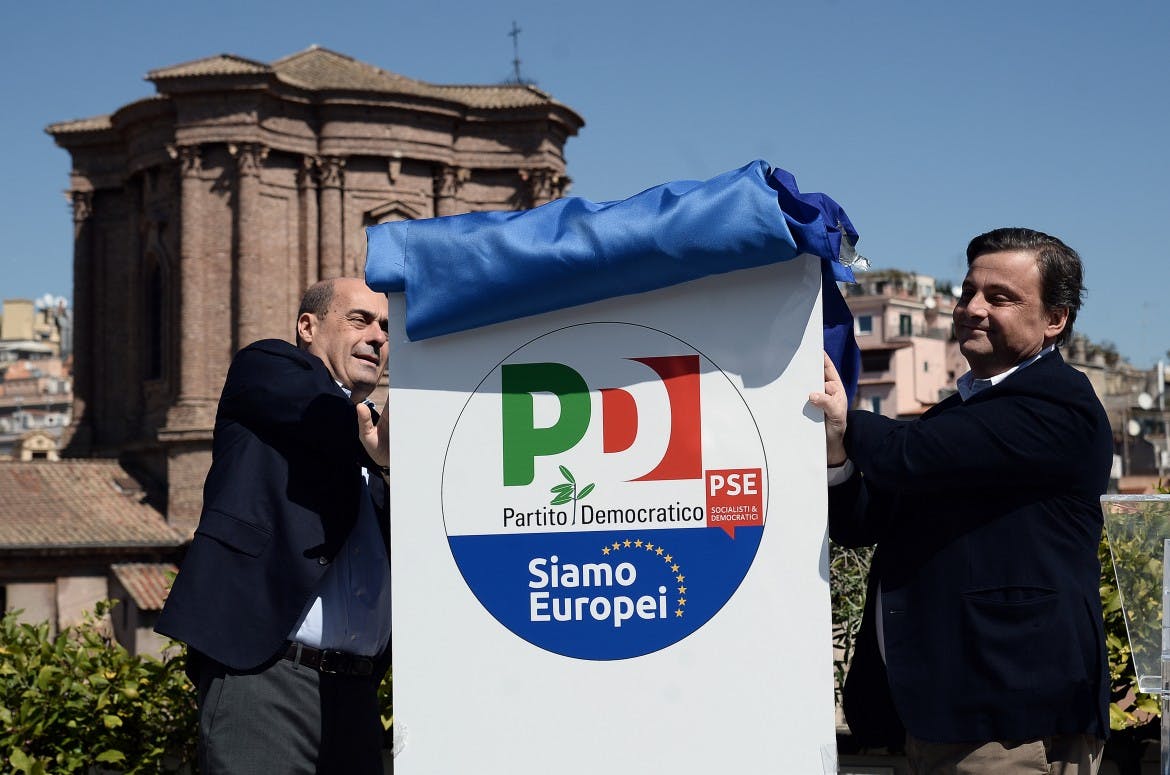 Italian Democrats unveil new logo, a masterpiece of predictability