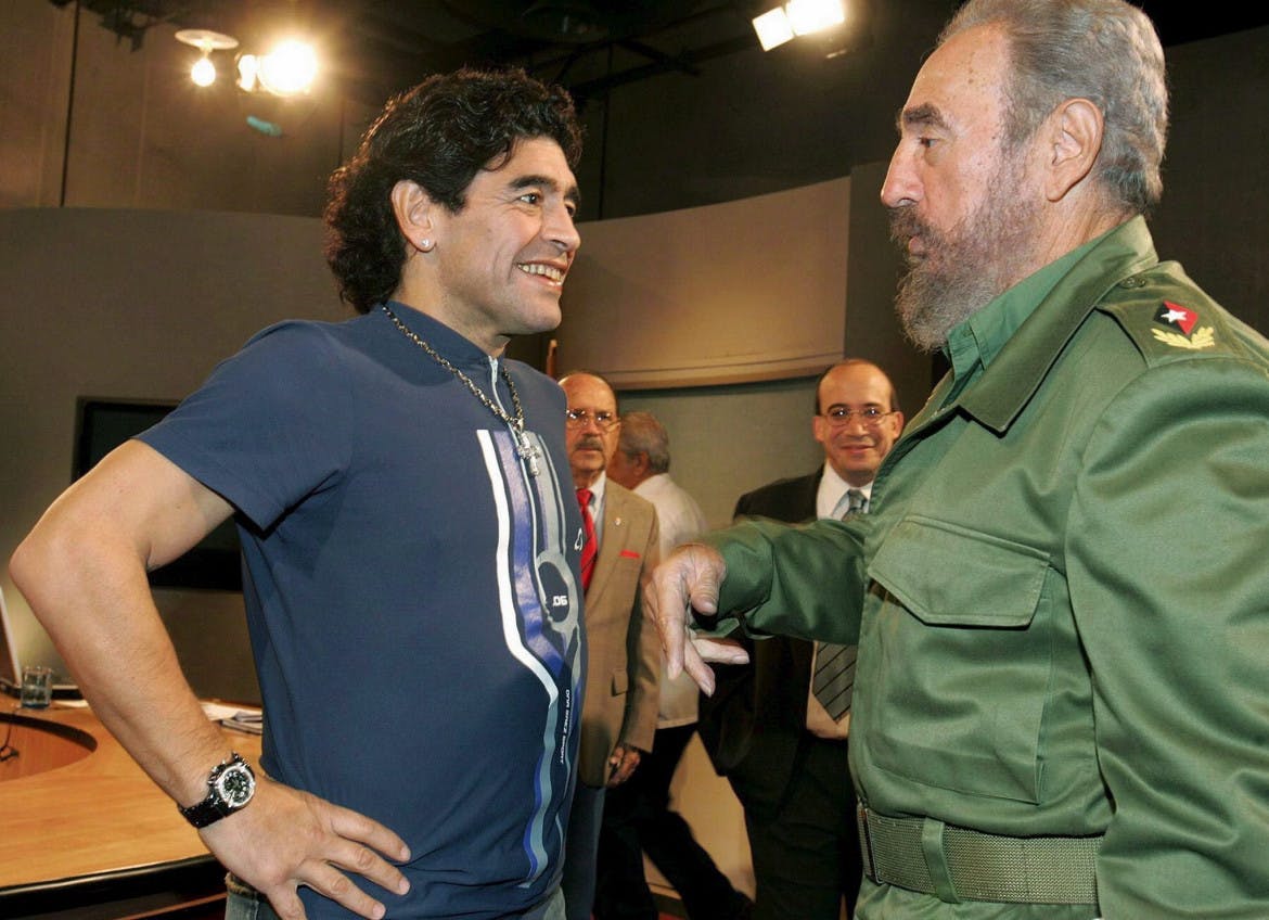 Maradona had Che on his arm and Fidel in his heart