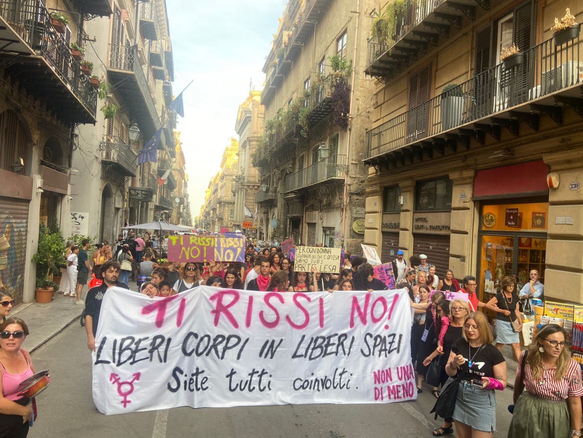 In Palermo, feminist rage bursts into the streets: ‘You are all involved’