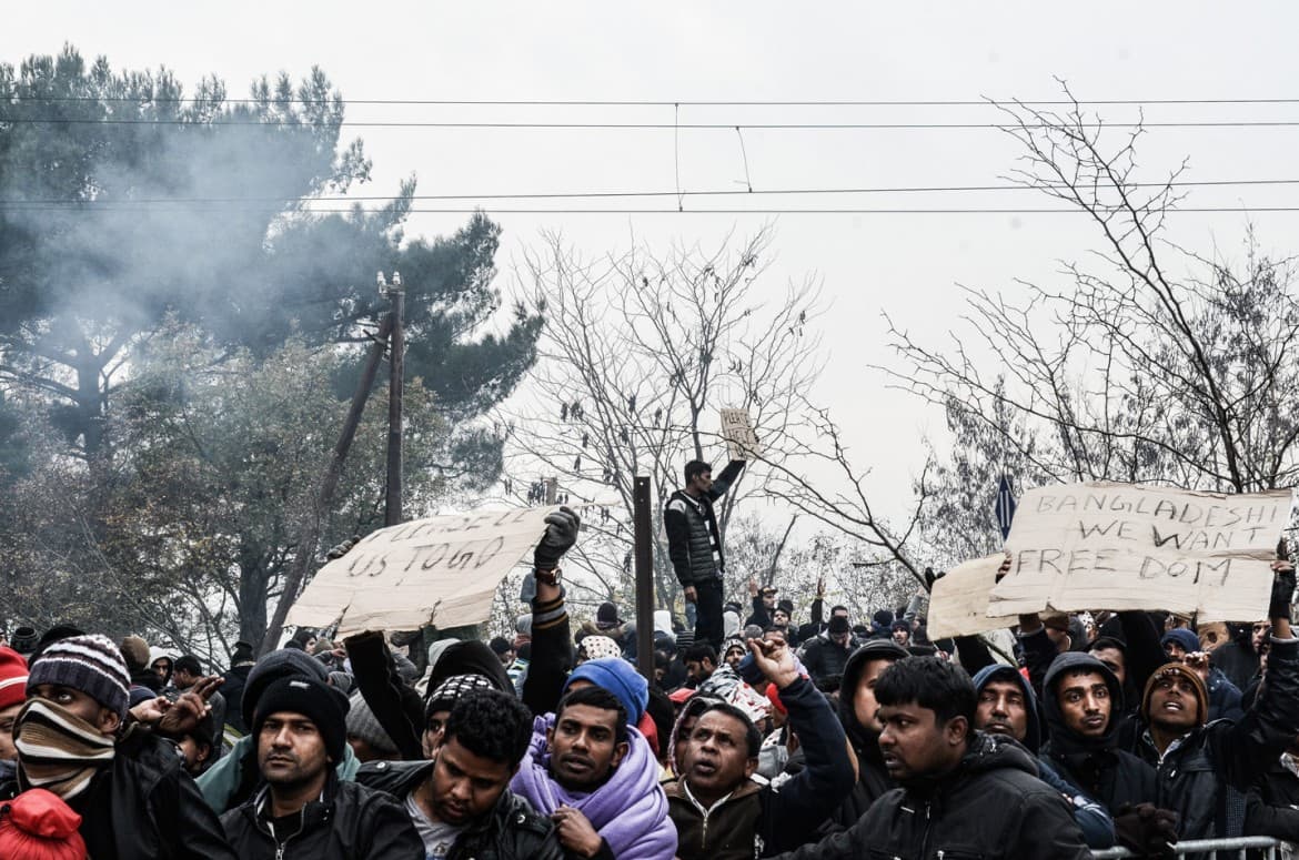 Trapped between Macedonia and death