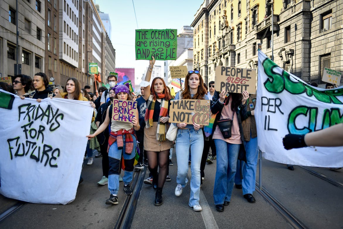 The global climate strike on Friday coincides with the Italian election campaign