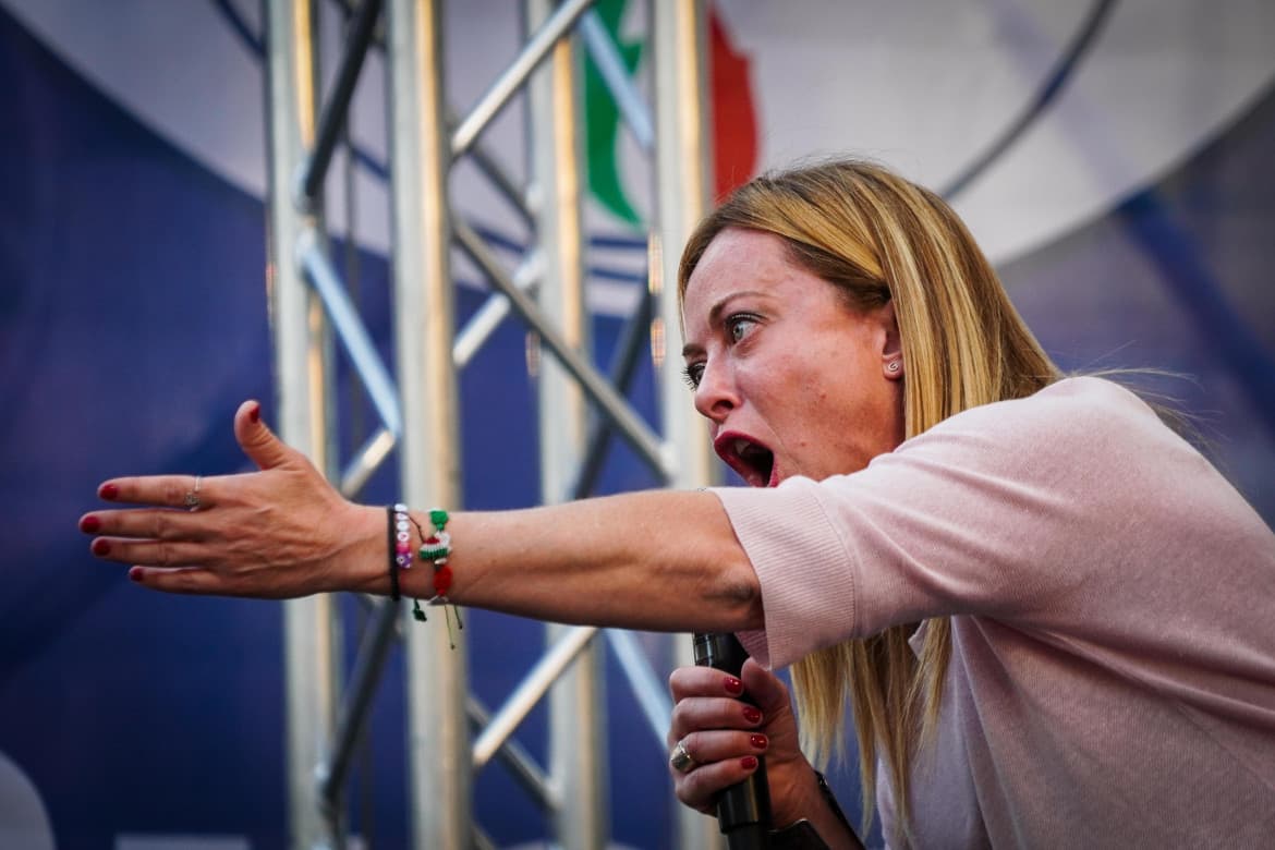 Giorgia complained of spontaneous protests by teenagers as ‘provocations to riot’