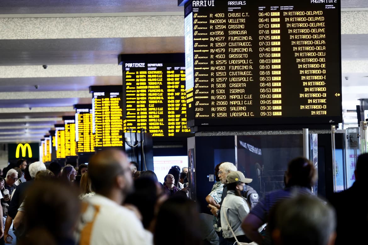 A misplaced nail is all it takes to ruin the trains under Salvini’s watch