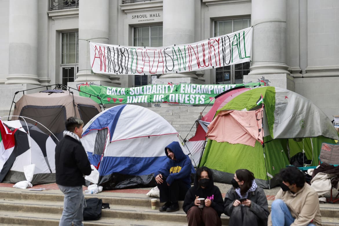 Berkeley reactivates its historic role, shouting its moral outrage