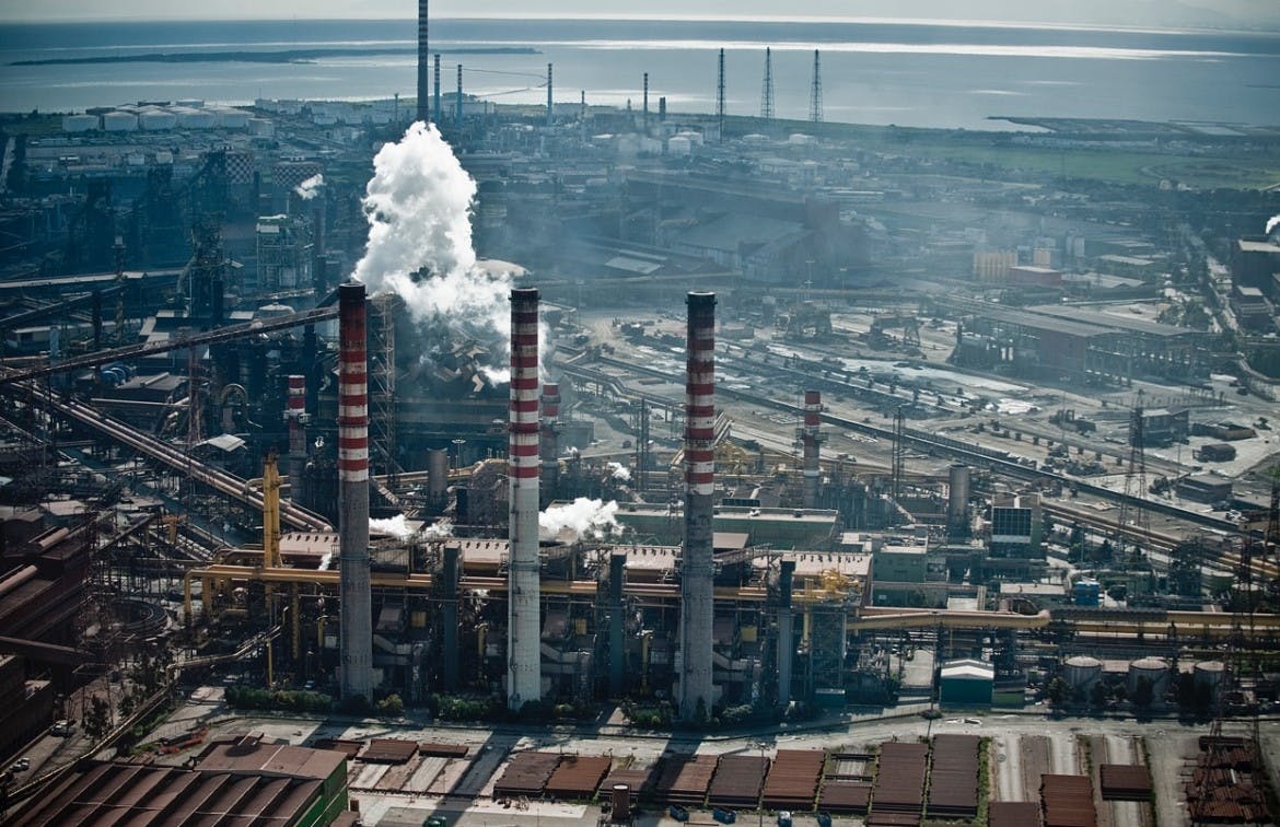 image of the ilva italian steel plant