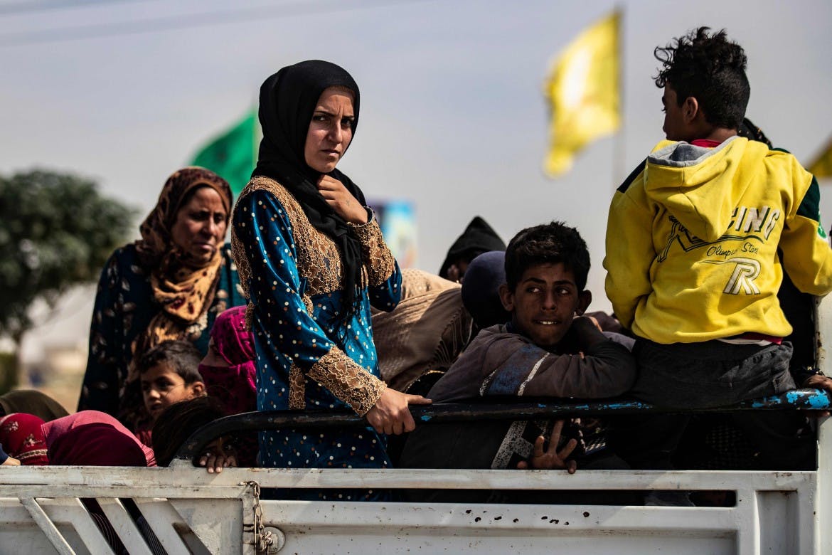 image of kurdish refugees