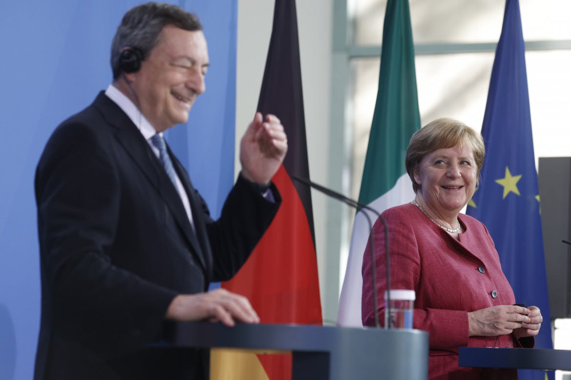Draghi and Merkel agree on the need for a new migrant deal with Turkey