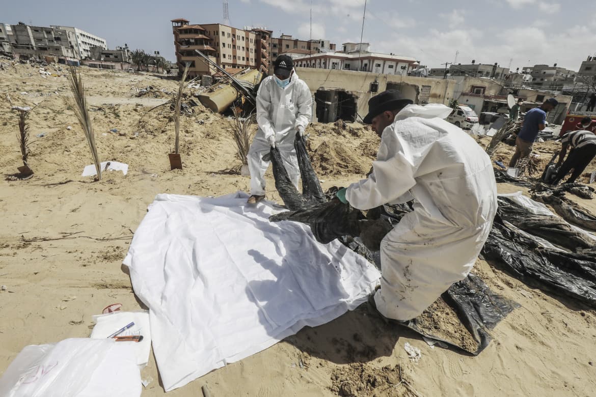 Israel is leaving mass graves of women and children and the world is silent