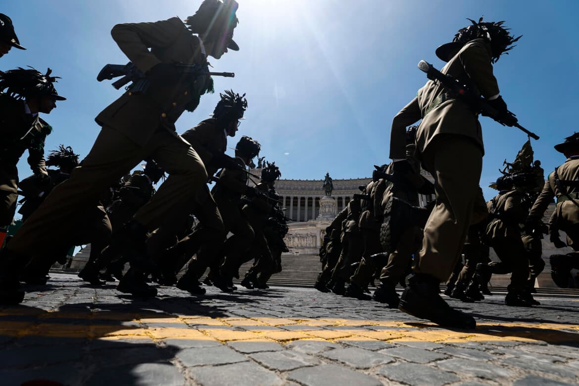 The military parade for a perpetual state of war