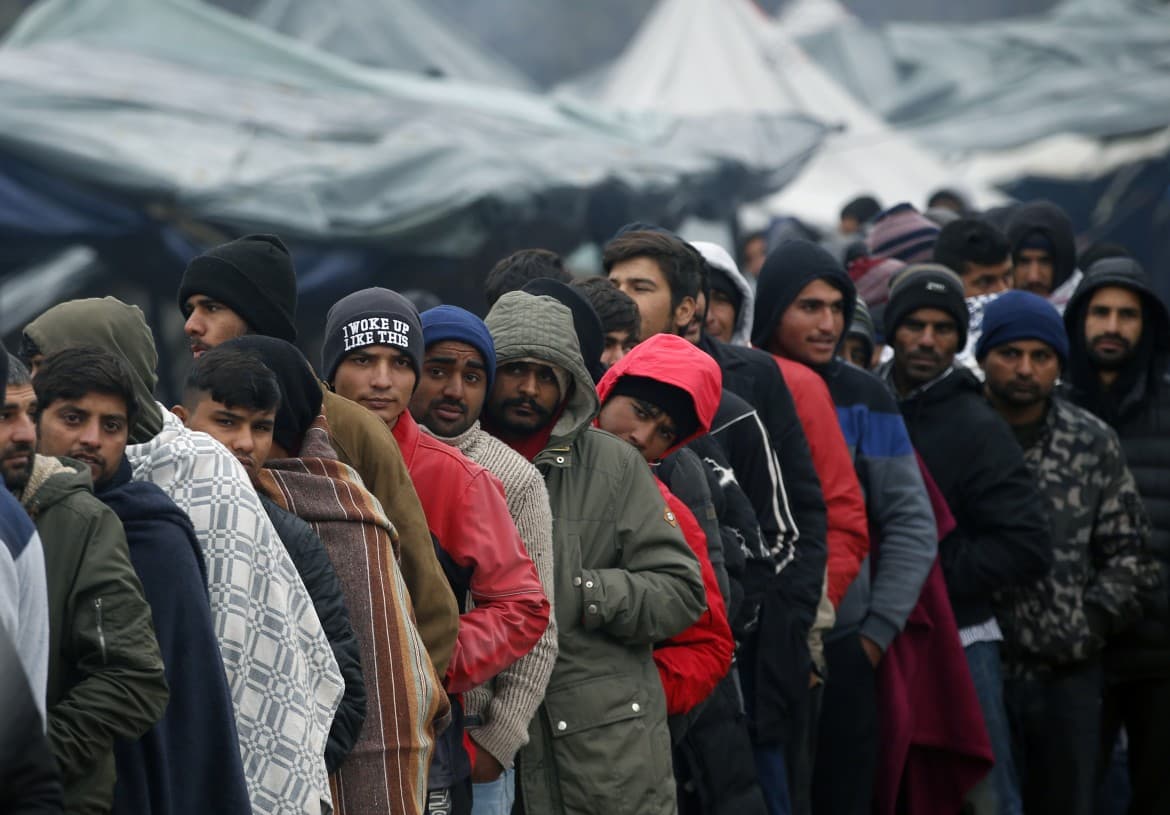 image of refugees in vucjak bosnia