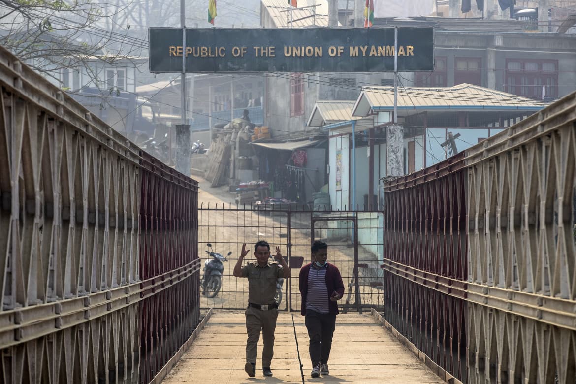 In the liberated territories of Myanmar