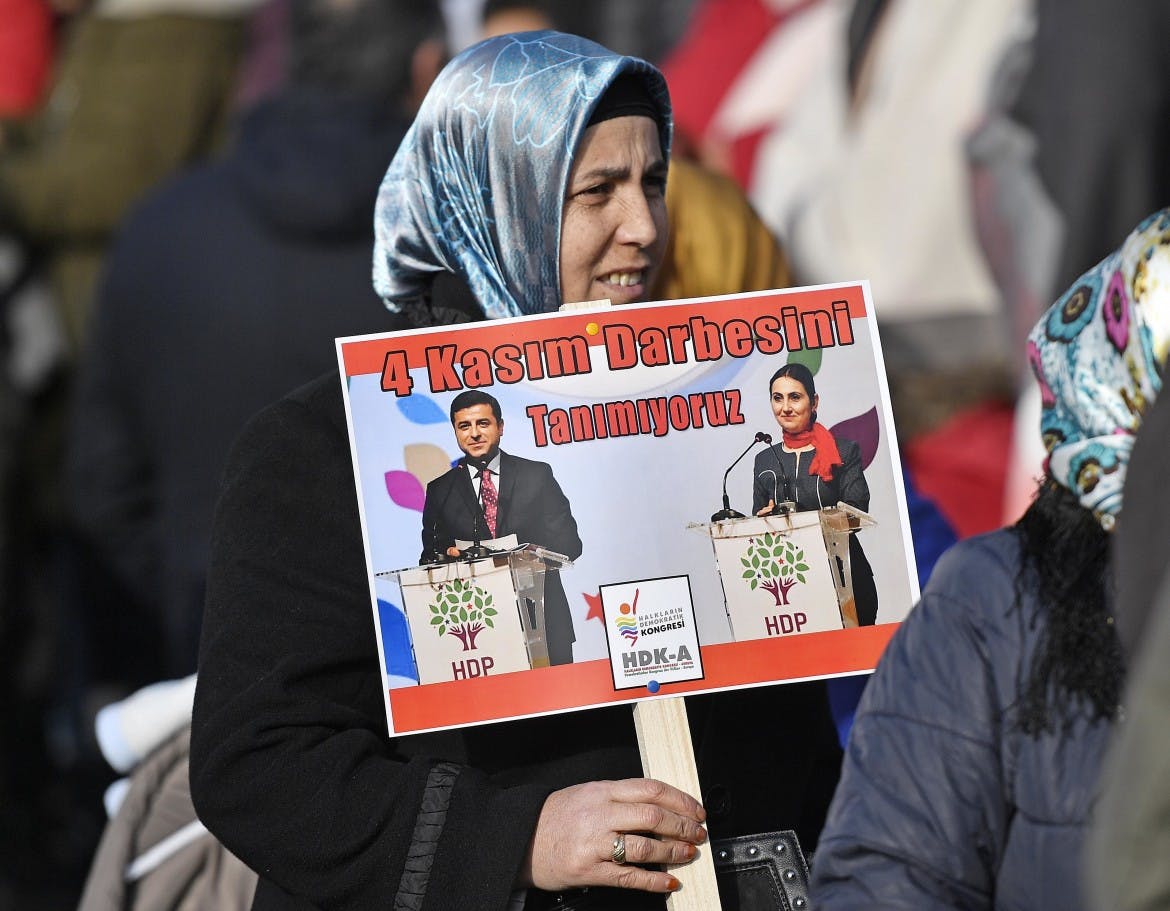 EU court rules Kurdish leader’s detention illegal, Erdogan scoffs