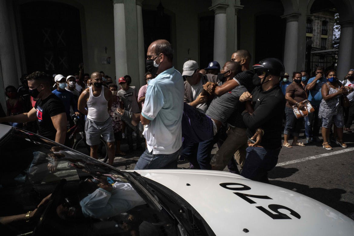Cuba confronts a historic challenge, with one dead amid an information war