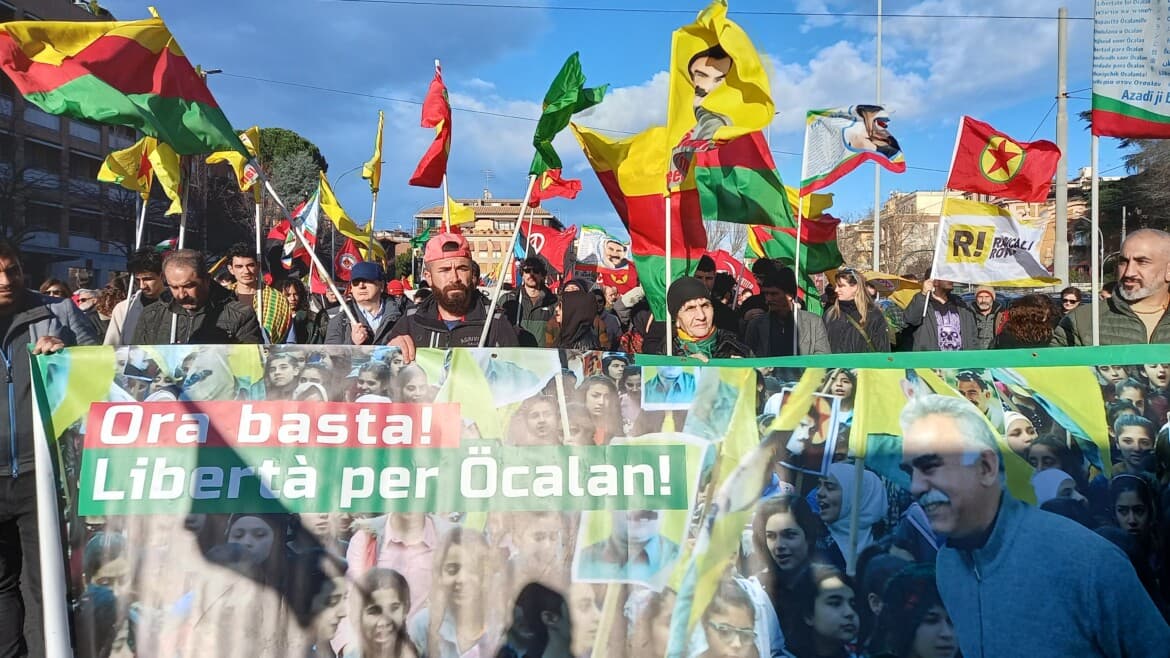 Thousands march in Rome for Ocalan, ‘a light in the tunnel’