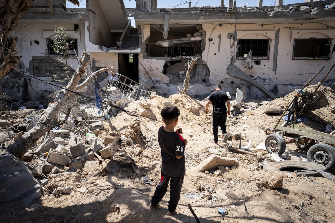 A house and a family destroyed in the unending rubble of Gaza