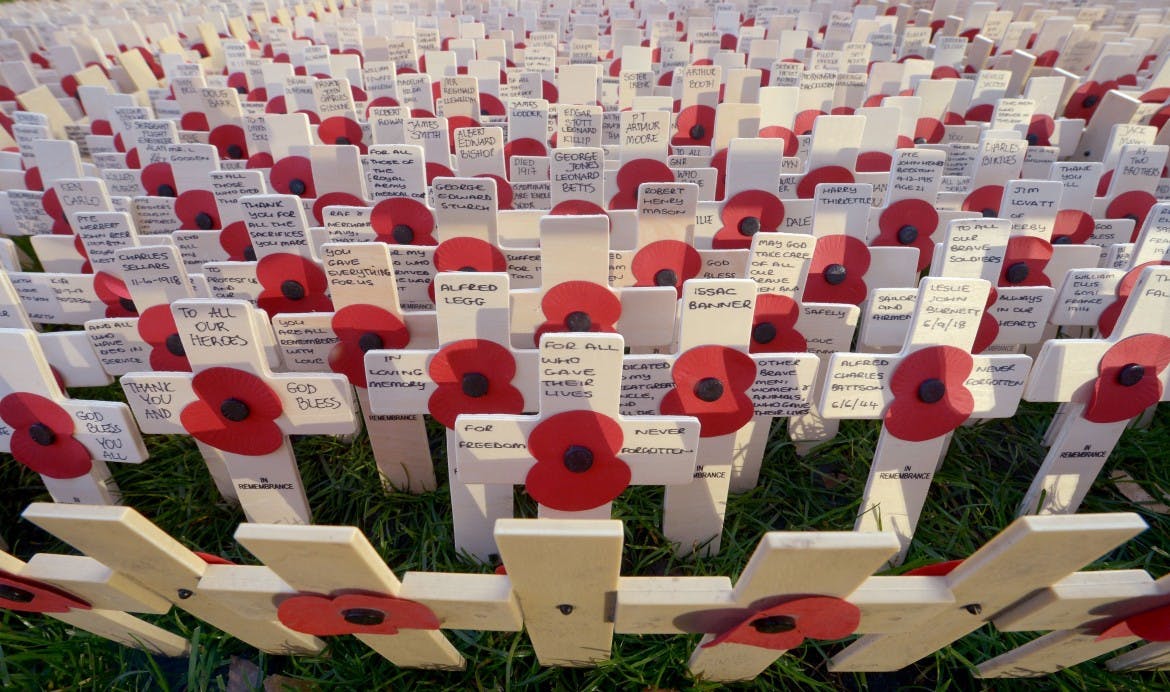 Remembrance Sunday in London, the Opium of the Poppies