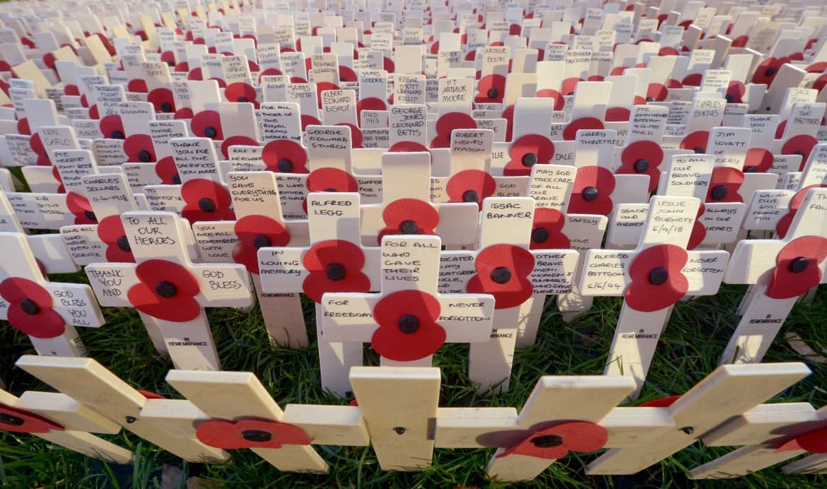 Remembrance Sunday in London, the Opium of the Poppies