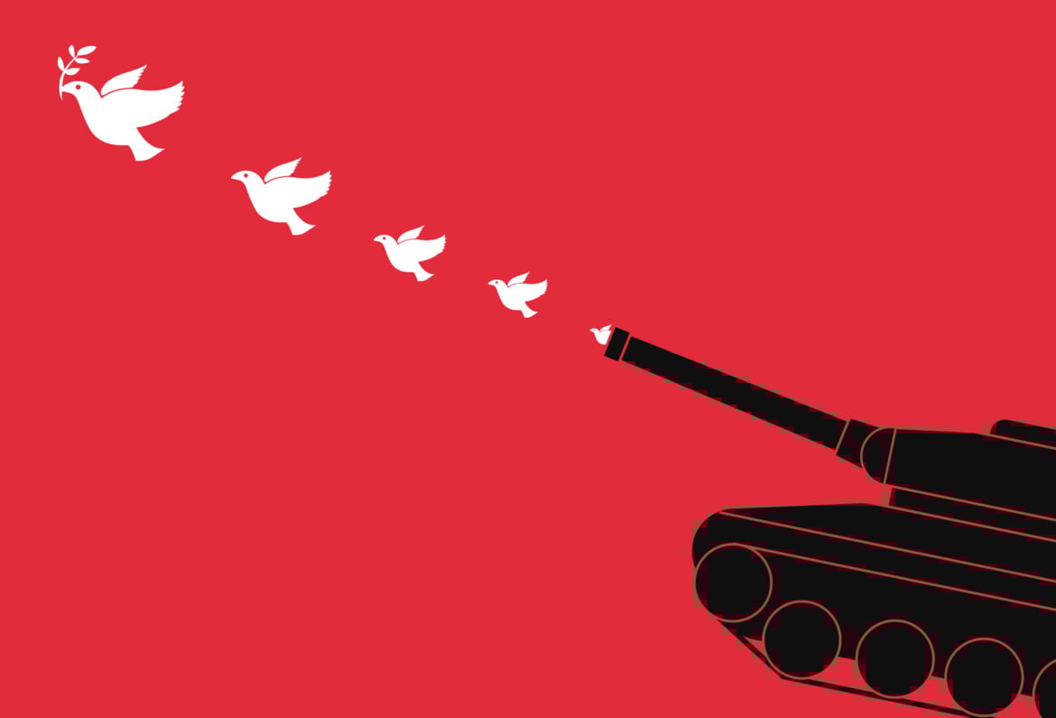 The pacifists disinterested in peace