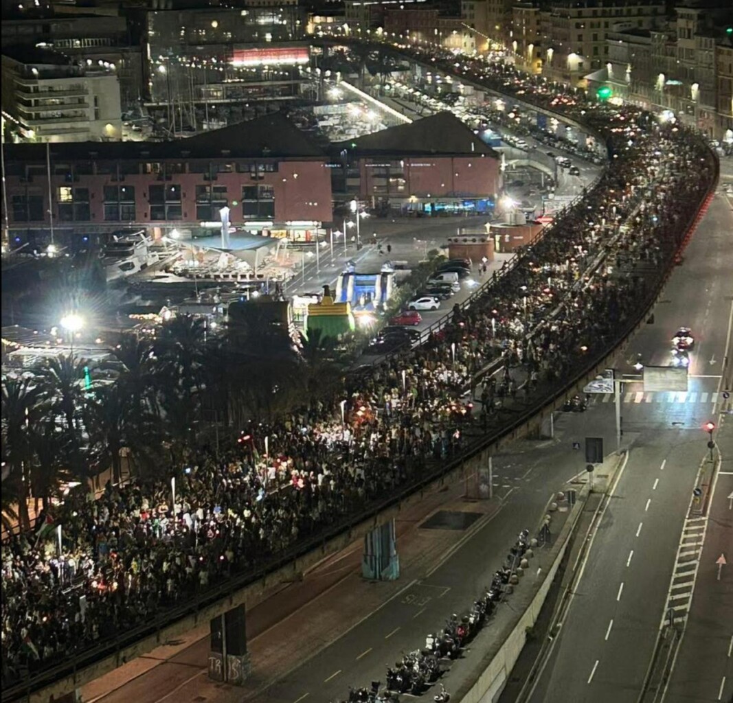 Genoa takes its solidarity in the streets and at sea with warning of ‘global strike’