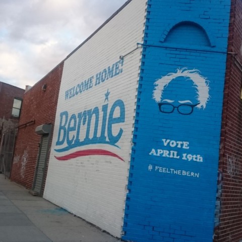 Bernie Sanders mural
