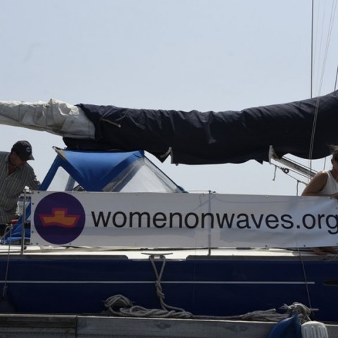 women on waves