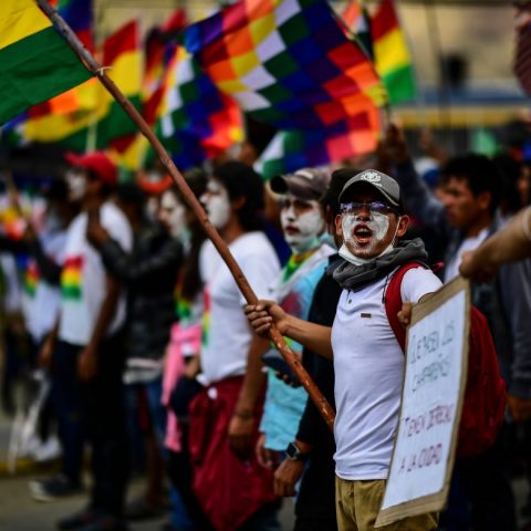 image of bolivian protesters