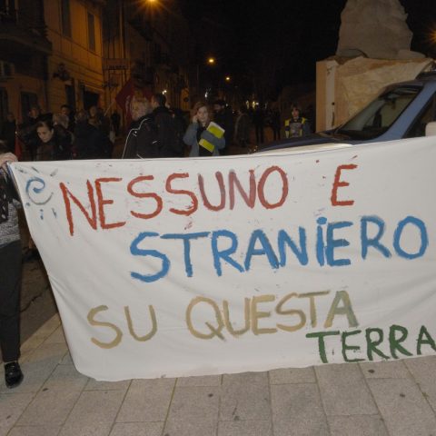 image of italian protesters